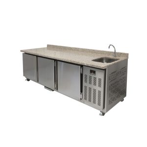 MESA REFRIGERADA CON TANQUE LAVADOR